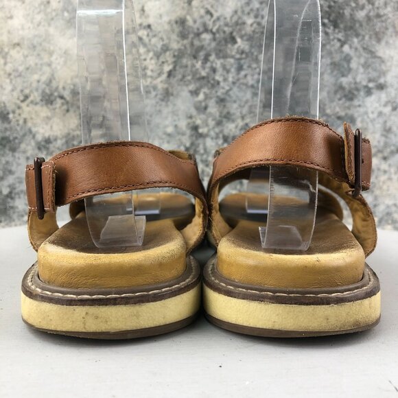 Keen Women's 9 Lana Brown Leather Open Toe Criss Cross Slingback Sandals FAIR - Picture 7 of 14